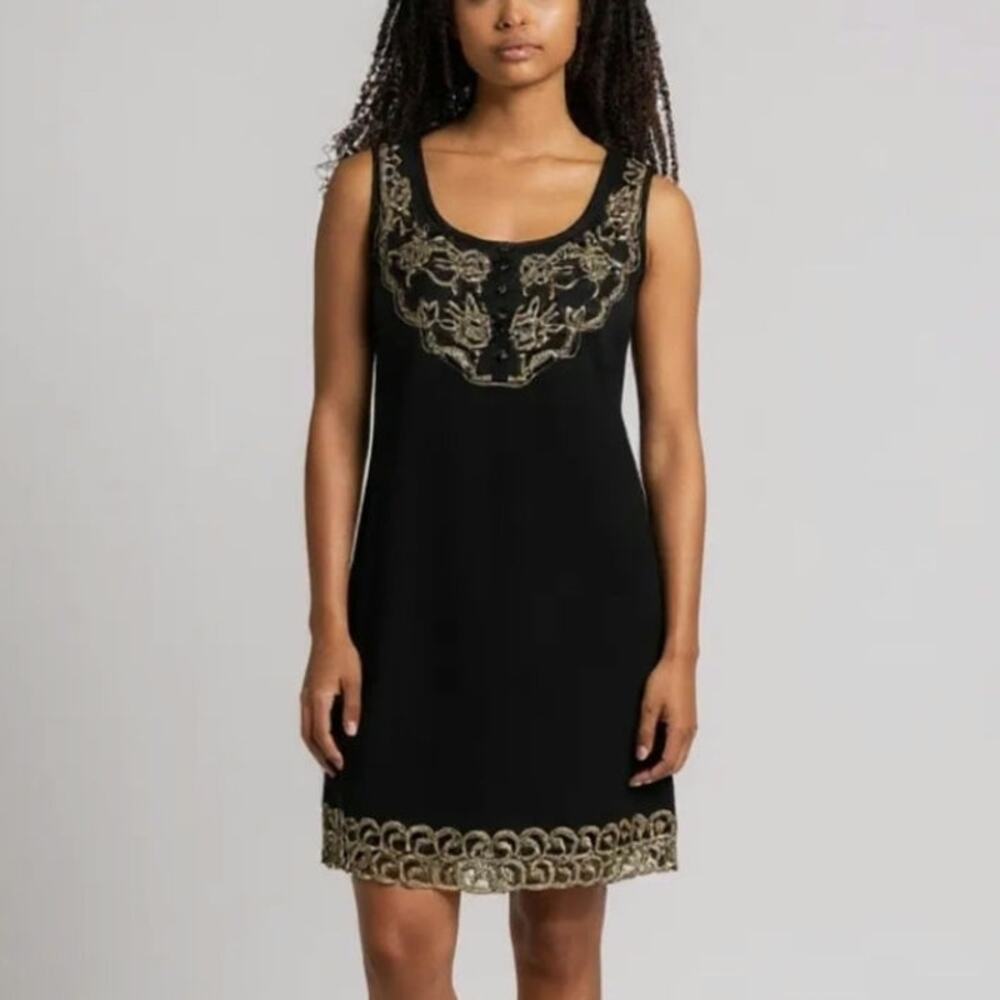 Free People Vintage Metallic Stretchy Size 4 Dress